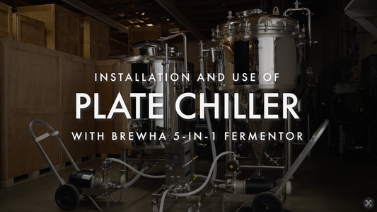 install of brewery plate chiller