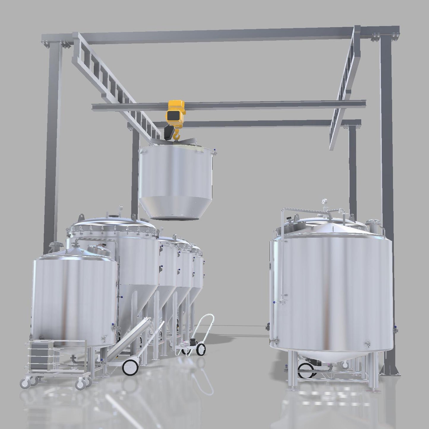 complete 15bbl electric brewery