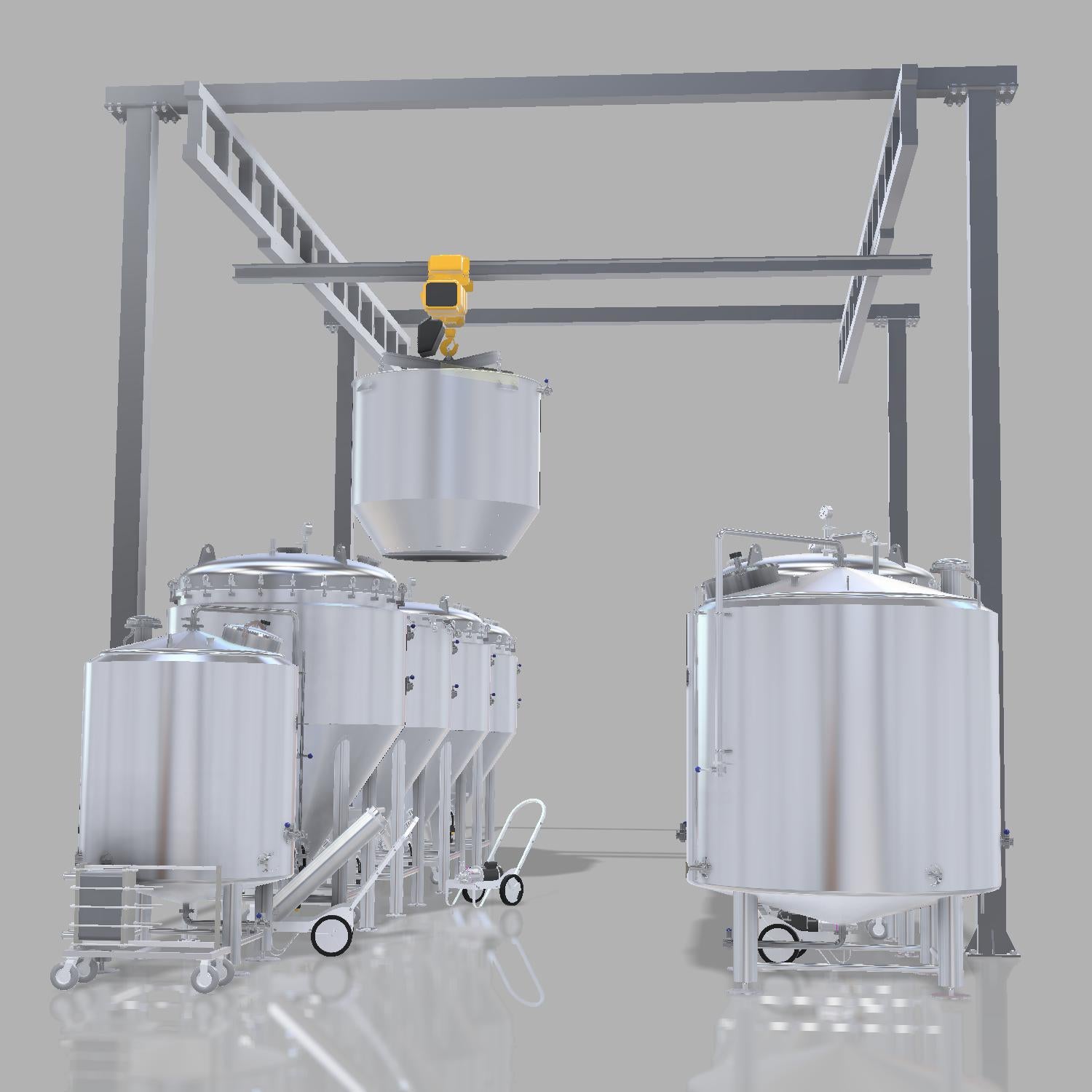 complete 15bbl electric brewery