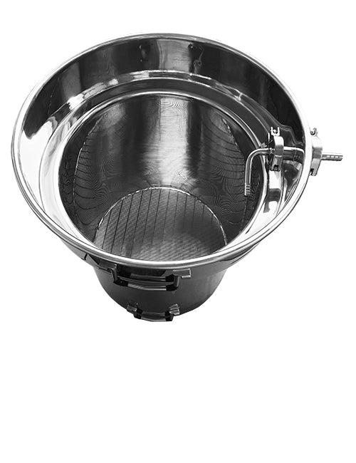 Mash tun insert for conical fermenter