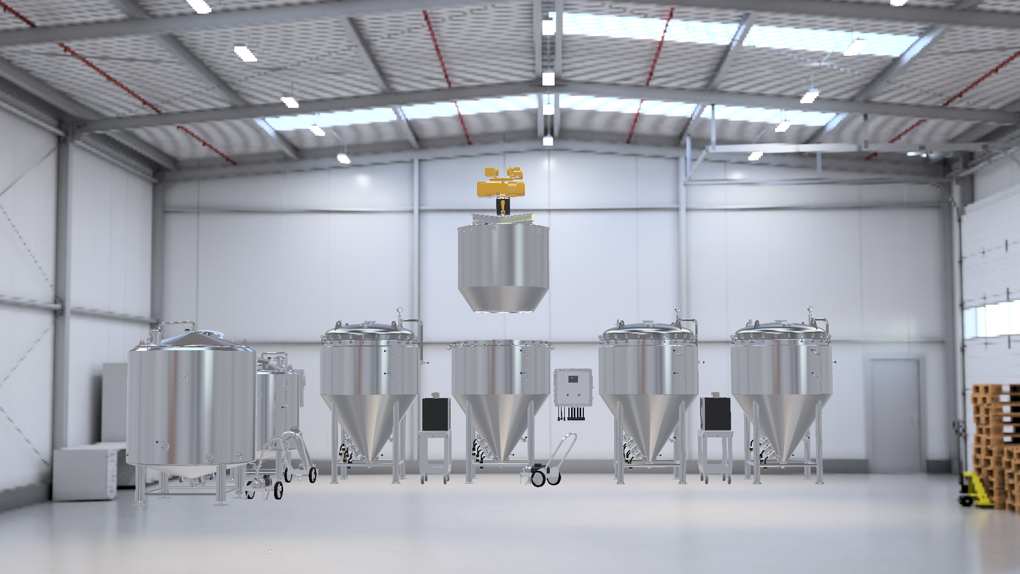 15BBL 18HL Brewery Equipment BIAC Beer Brewing System