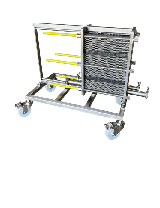 plate heat exchanger wort chiller gasketed single stage portable