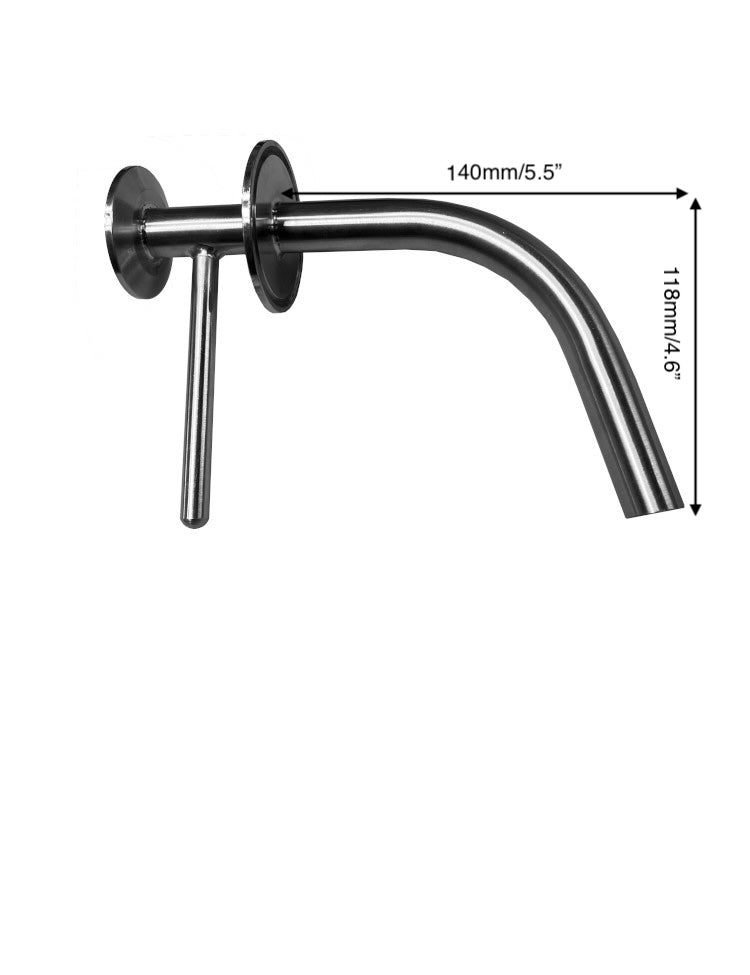 racking arm 2" TC sanitary