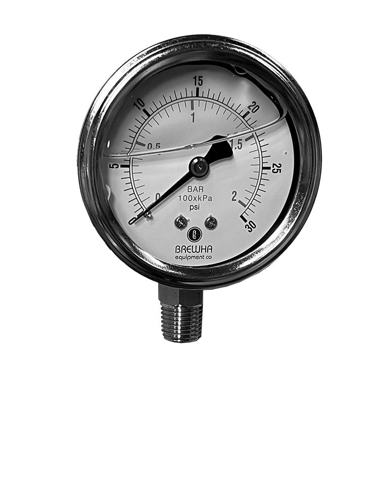 Stainless Fermentor Side Blow-off and Gas-in Assembly