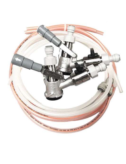 beer dispenser keg to chiller kit