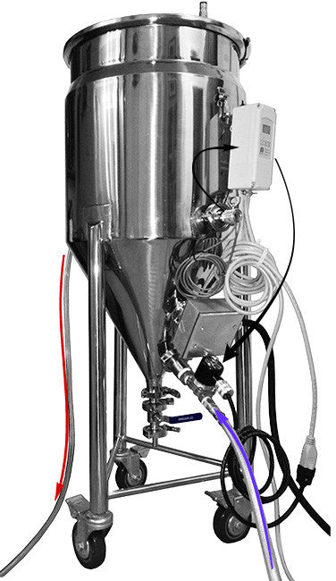 Stainless conical fermenter brewing equipment for electric brewing
