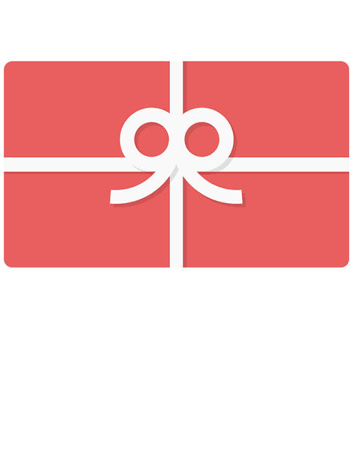 A digital gift card from BREWHA Equipment Co. featuring a red background with a white bow graphic.