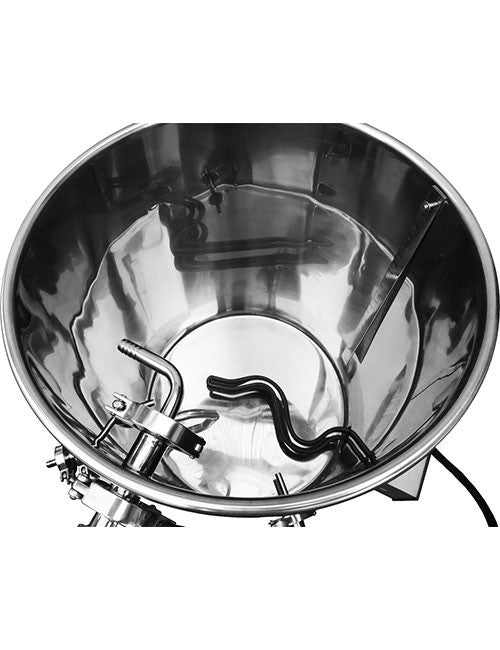 inside RIMs stainless mash tun