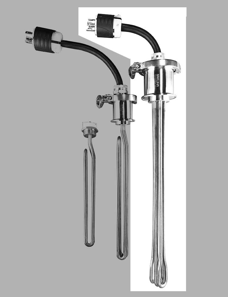 3 phase immersion water heater element assembly 208V