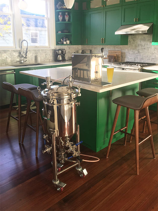 to serve the freshest beer, serve it straight from the fermenter it was brewed in