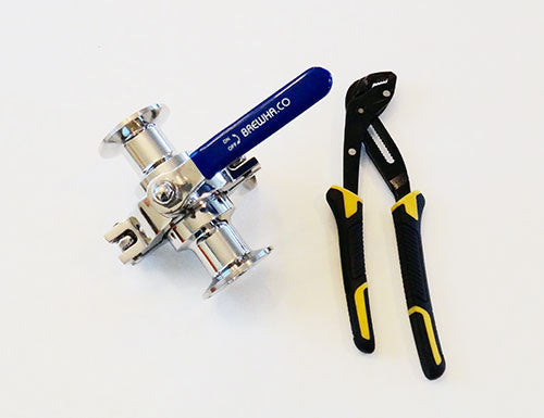 sanitary ball valve tri clamp 1.5"