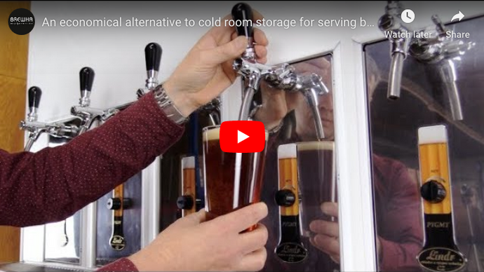 An economical alternative to cold room storage for serving better beer