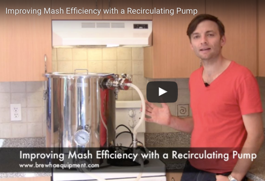Improving mash efficiency with a recirculating pump