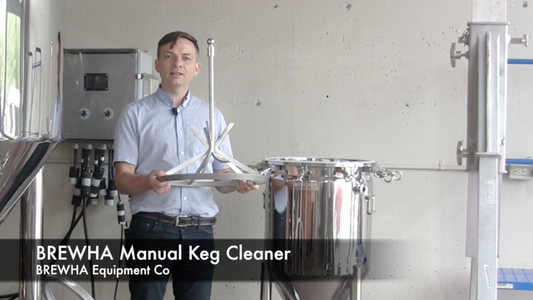 An inexpensive beer keg cleaner