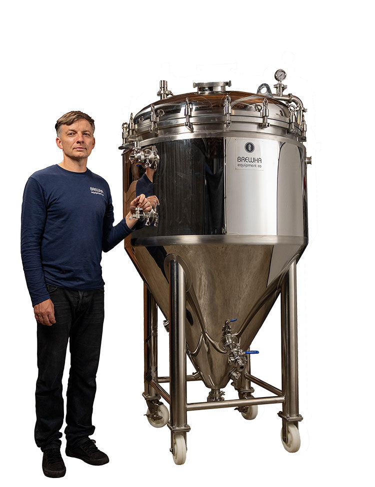 BREWHA 5-in-1 jacketed and insulated conical unitank fermenter
