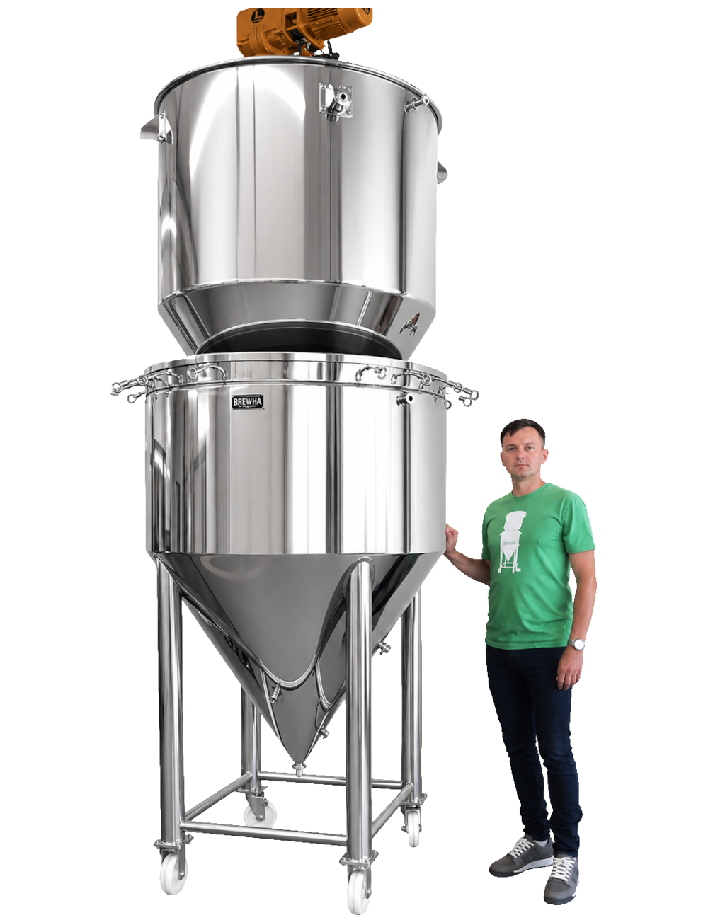 BREWHA brewing system installed in a brewpub