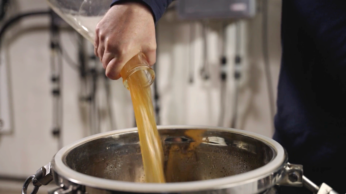 BREWHA stainless steel kombucha brewing system in a beverage production facility