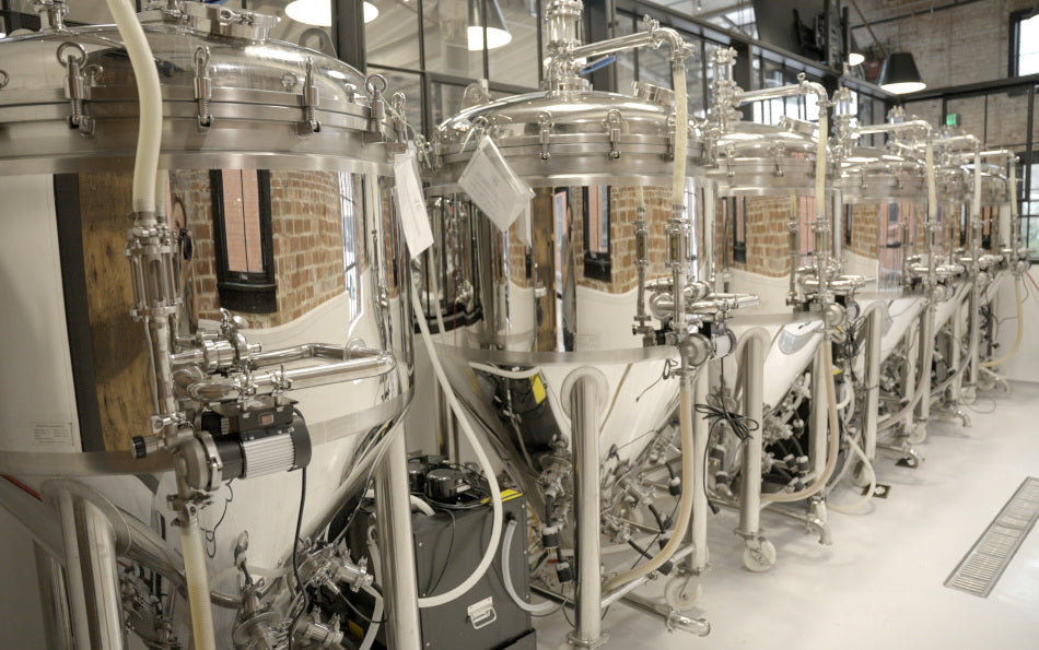 Expandable BREWHA microbrewery with multiple 5-in-1 Fermentors