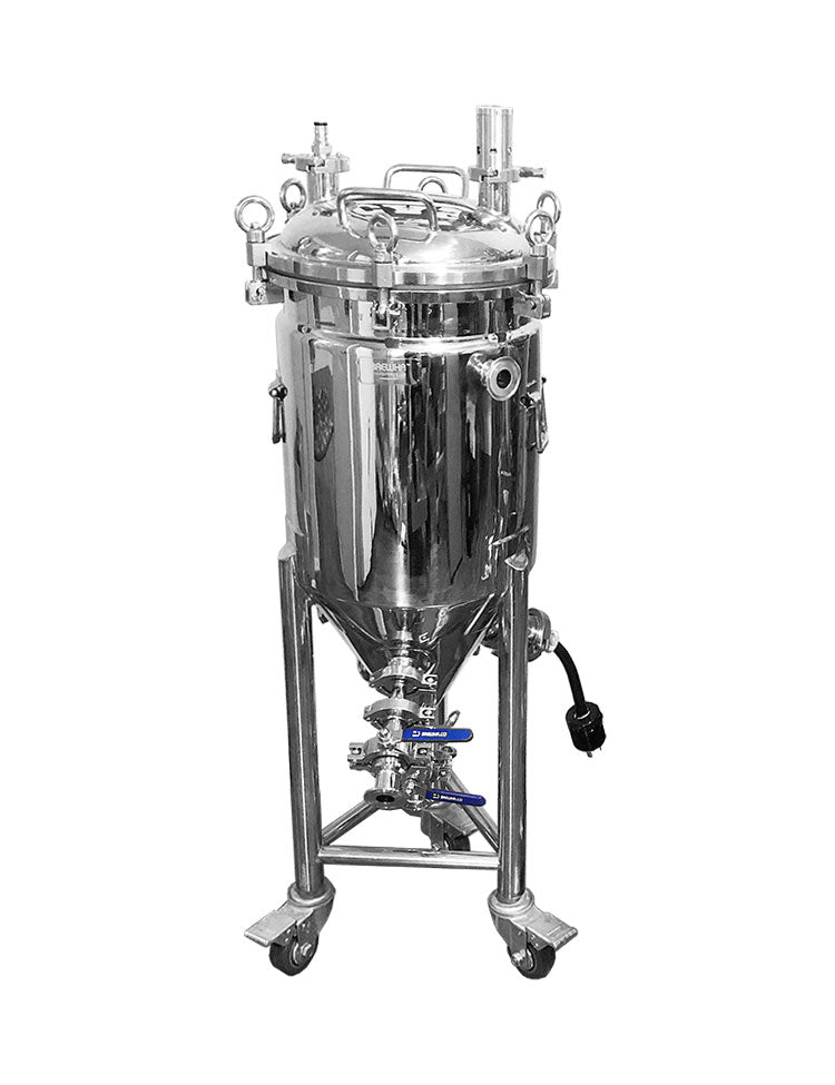 stainless conical fermentor with heaters