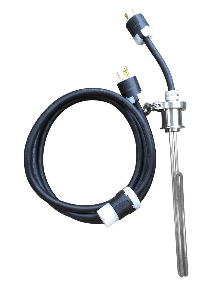 stainless water heating element assembly