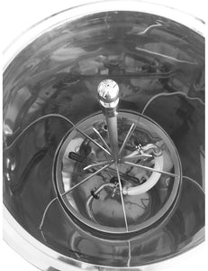 manual keg washer in fermenter