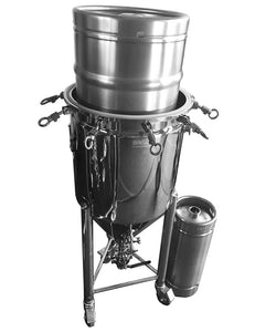 manual keg washer with sanke keg