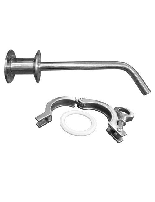 Stainless steel hot liquor kettle or hot water tank.