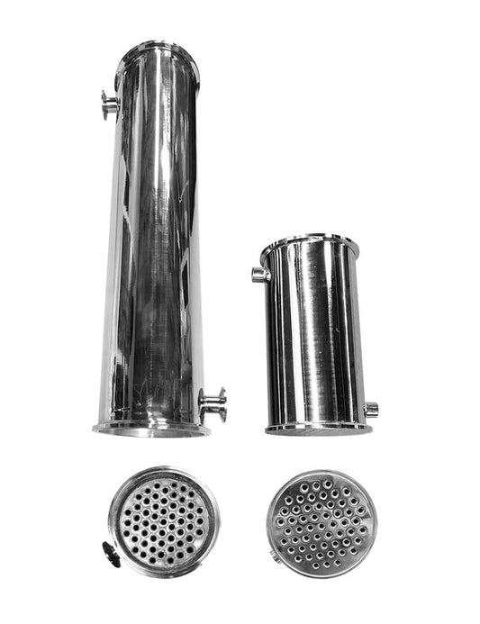 6" shell in tube heat exchanger stainless